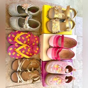 Girl shoes bundle of 6 (Size 6-7 1/2)